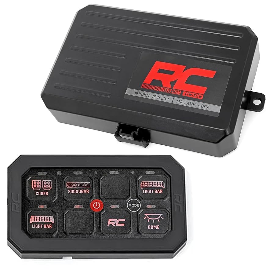 マークアンドロナ Cray llic Range Case Amazon.com: Rough Country 8-Gang RGB Backlit Switch Panel